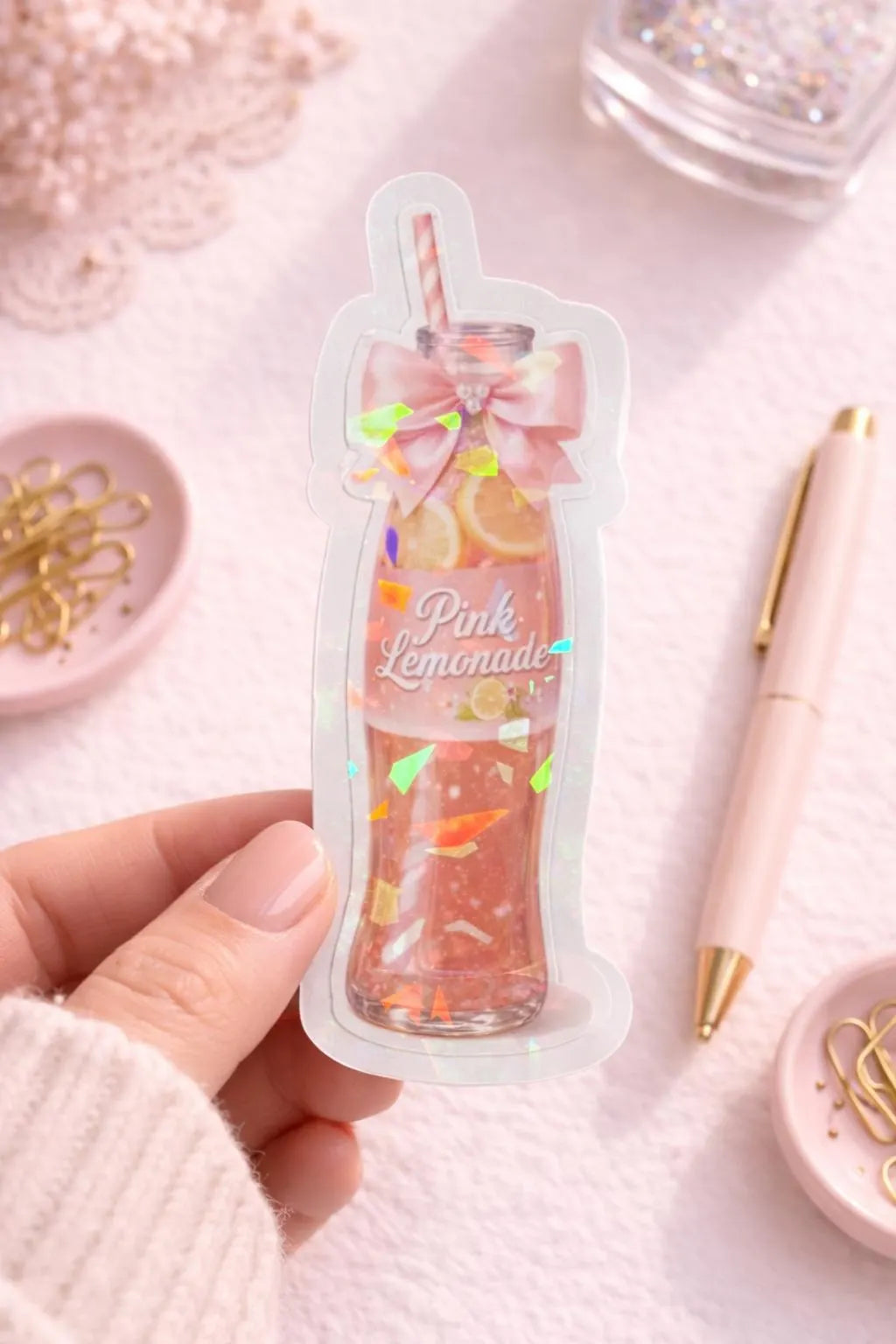 Pink Lemonade Drink Sticker