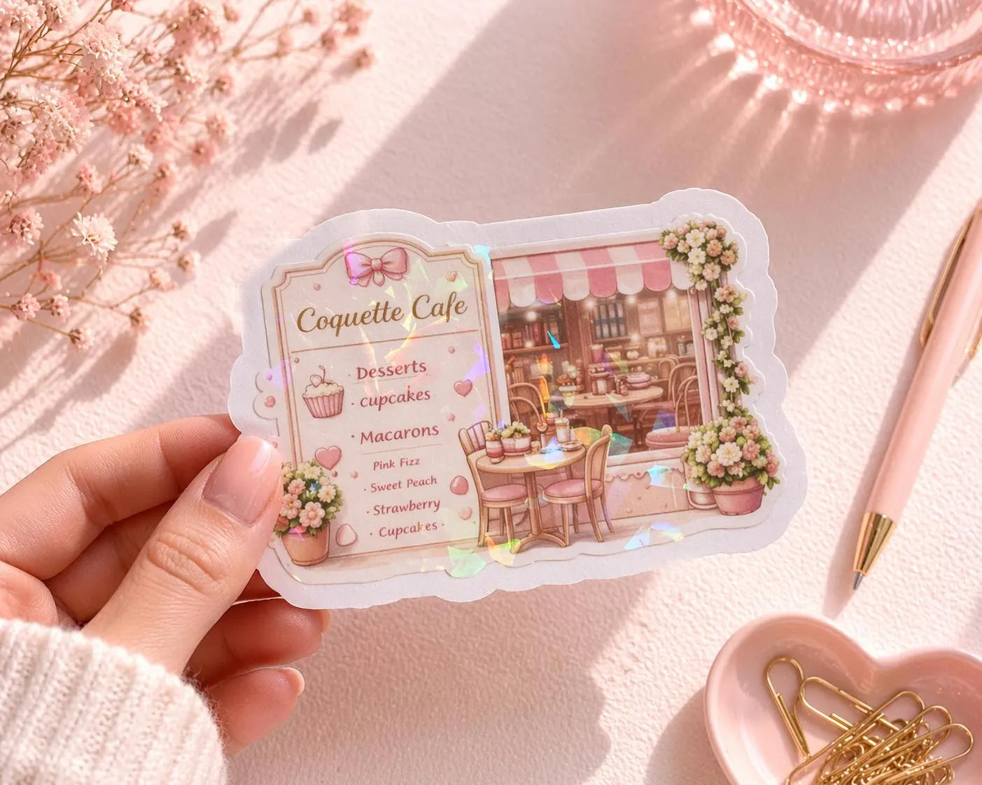 Coquette Cafe Sticker