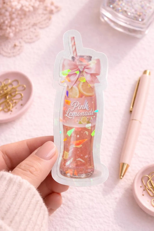 Pink Lemonade Drink Sticker